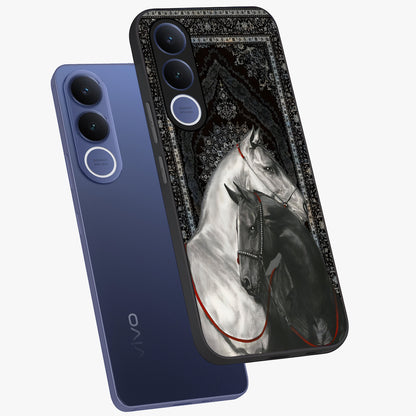 Majestic Ride Legacy Glass Case displayed in angled mockup highlighting sleek vehicle design with bold racing aesthetic.