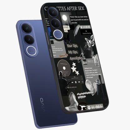 Midnight Love Echo Glass Case displayed in angled mockup highlighting elegant love inspired design with deep aesthetic style.