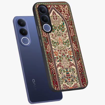 Persian Inspired Glass Case displayed in angled mockup highlighting intricate traditional design with elegant cultural aesthetic.