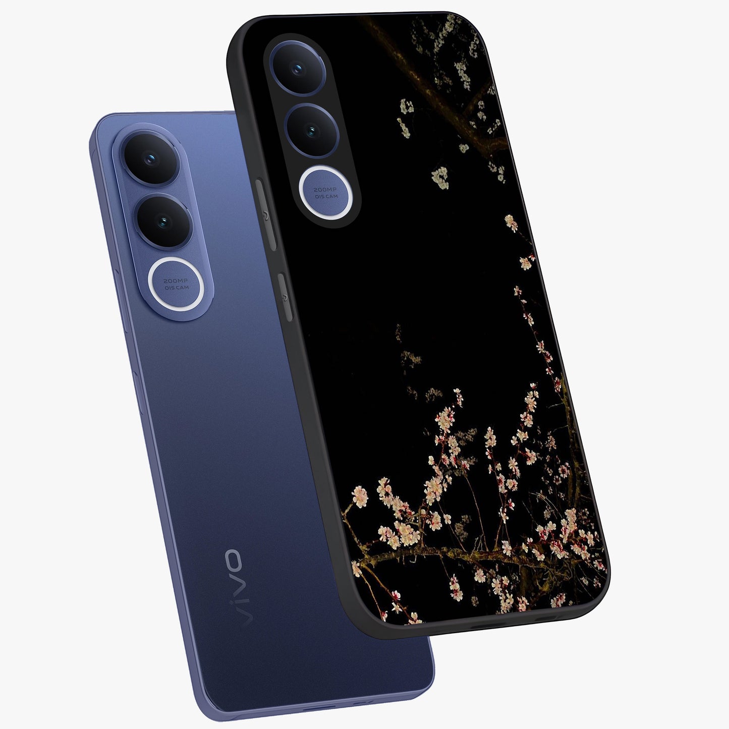 Petal Moon Light With Custom Name Glass Case displayed in angled mockup highlighting delicate petal design with custom name feature.