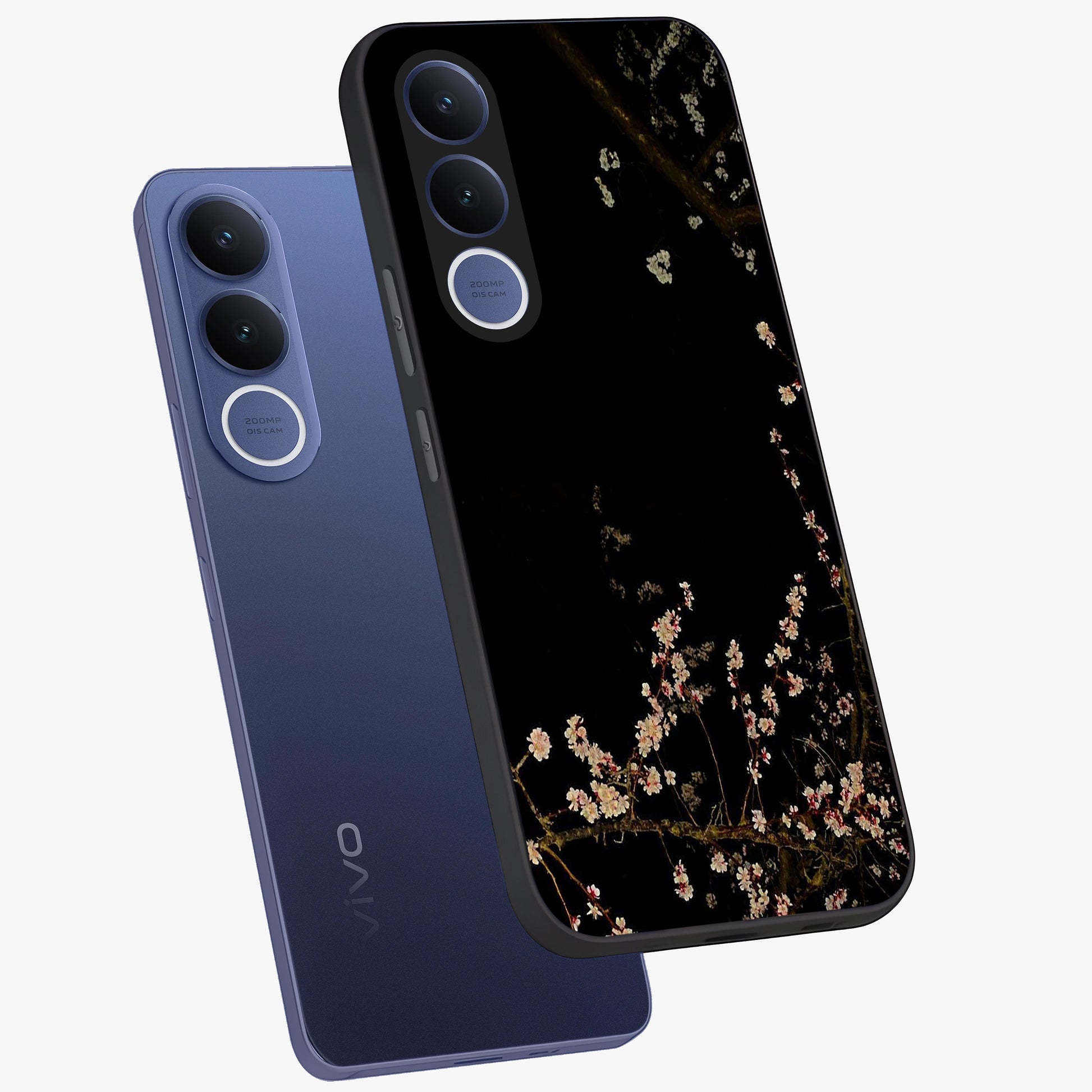 Petal Moon Light With Custom Name Glass Case displayed in angled mockup highlighting delicate petal design with custom name feature.