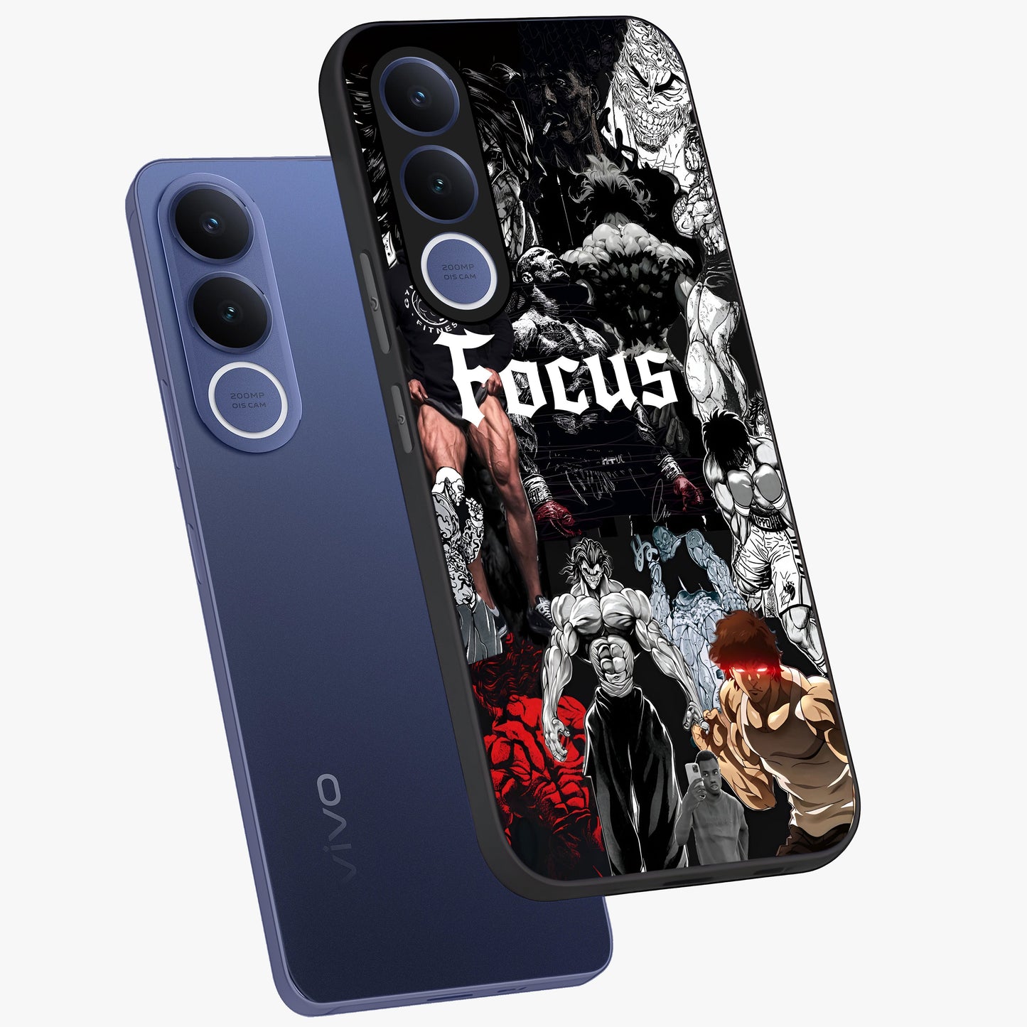 Relentless Power Focus Glass Case displayed in angled mockup highlighting bold statement design with modern aesthetic style.