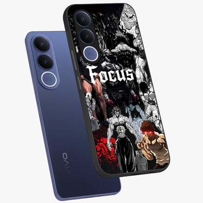 Relentless Power Focus Glass Case displayed in angled mockup highlighting bold statement design with modern aesthetic style.