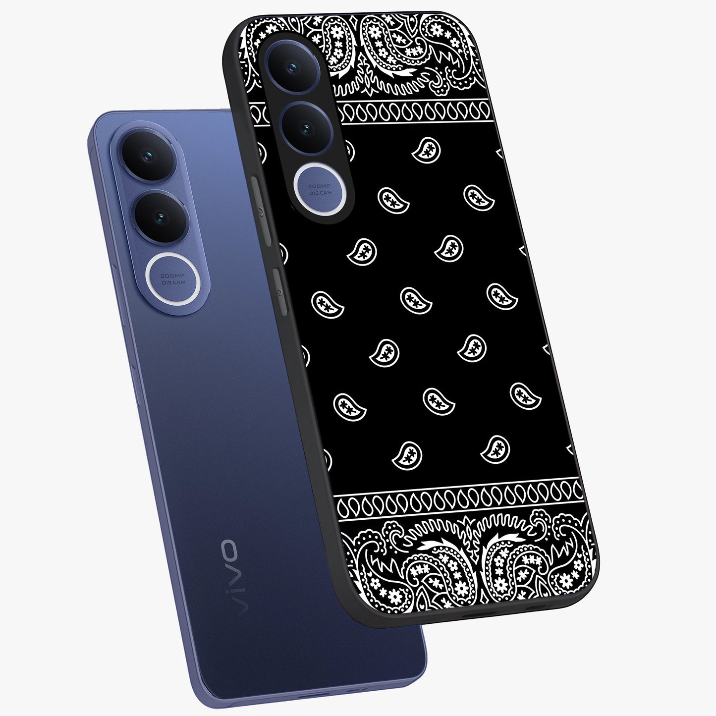 Retro Rebel Threads Glass Case displayed in angled mockup highlighting retro inspired graphic design with rebellious aesthetic.