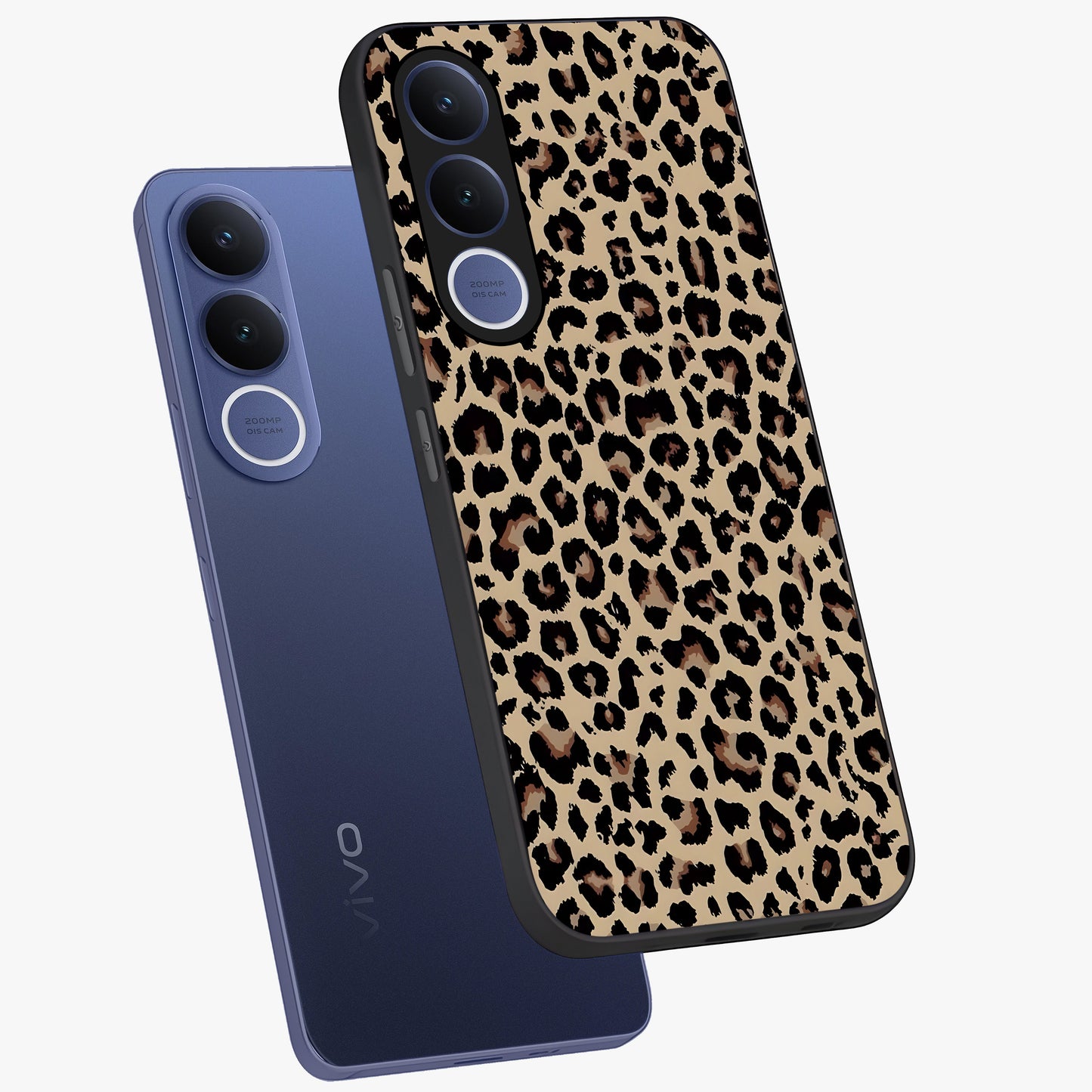 Savage Chic Pattern Glass Case displayed in angled mockup highlighting bold fashion inspired design with chic aesthetic.