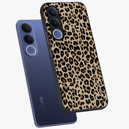 Savage Chic Pattern Glass Case displayed in angled mockup highlighting bold fashion inspired design with chic aesthetic.