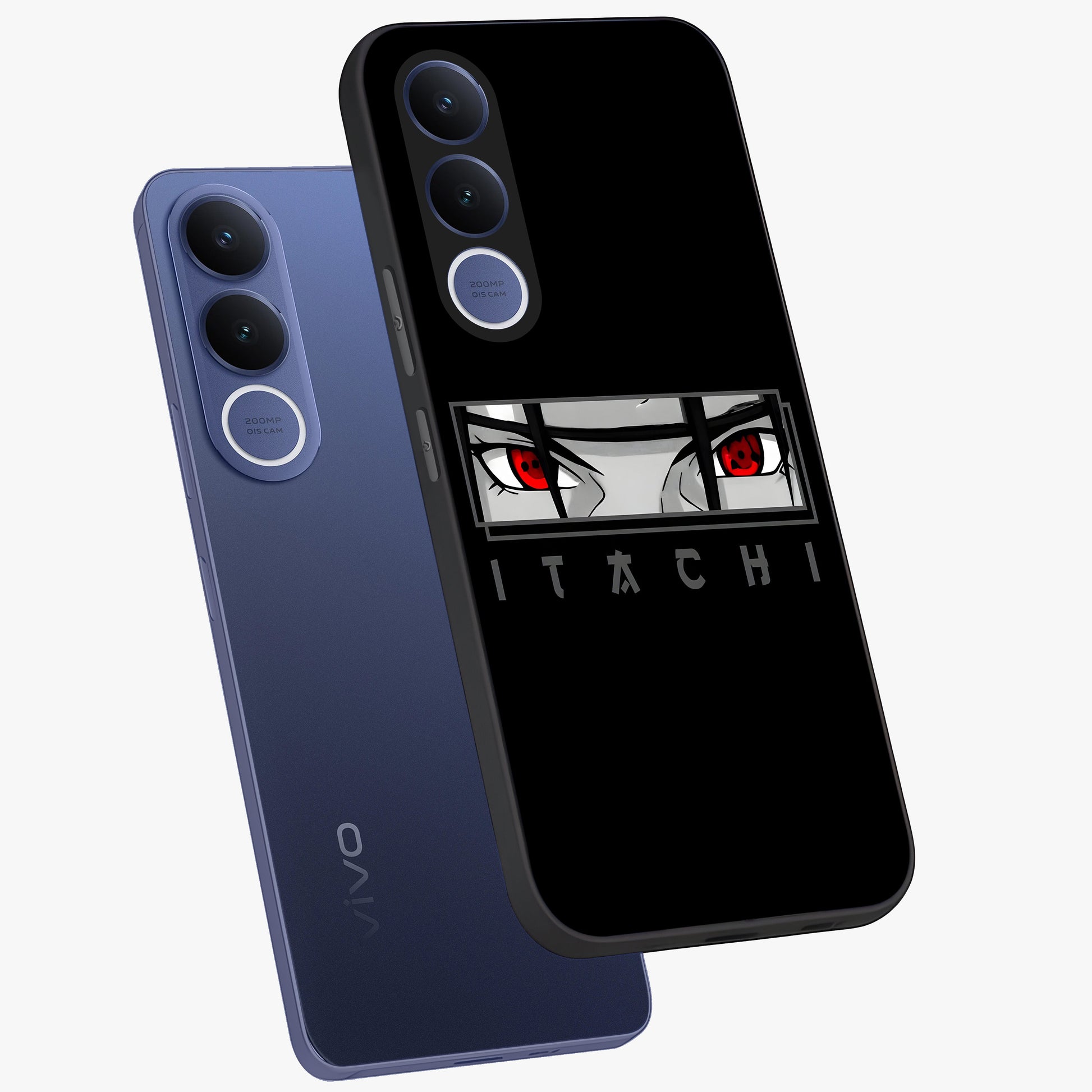 Scarlet Gaze Dominance Glass Case displayed in angled mockup highlighting intense visual design with bold scarlet aesthetic.