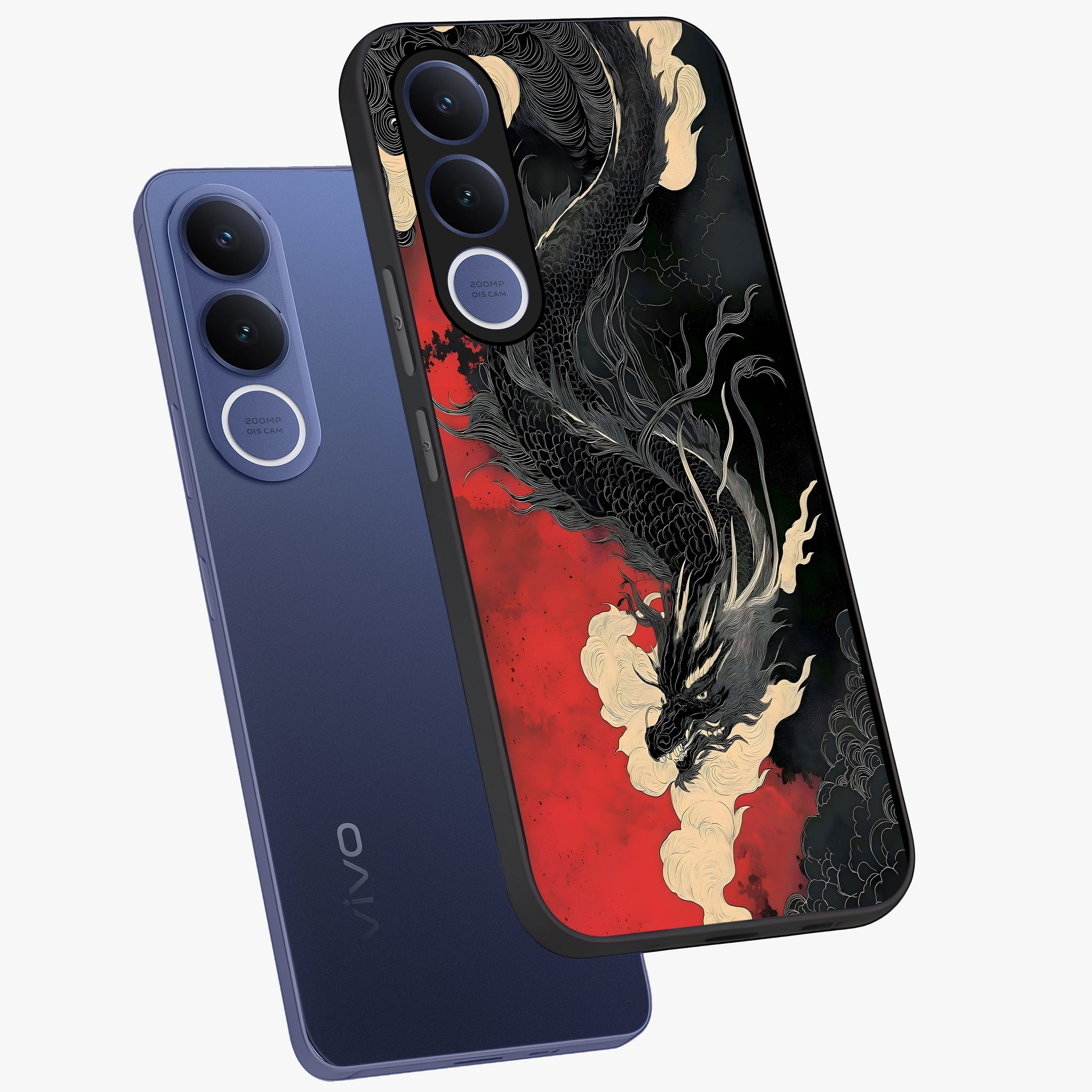 Shadow Dragon Fury Glass Case displayed in angled mockup highlighting powerful dragon illustration with dark fantasy aesthetic.