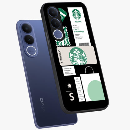 Starbucks Mocha Glass Case displayed in angled mockup highlighting stylish mocha themed design with cozy café aesthetic.