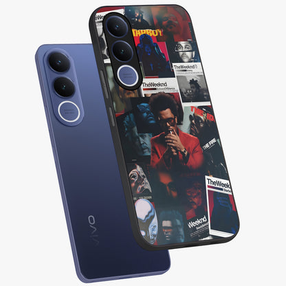 The Weeknd Glass Case displayed in angled mockup highlighting stylish pop culture inspired design with modern aesthetic.