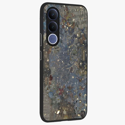 Aesthetic Astrolophia Glass Case upright view showcasing soft aesthetic theme with stylish modern look.