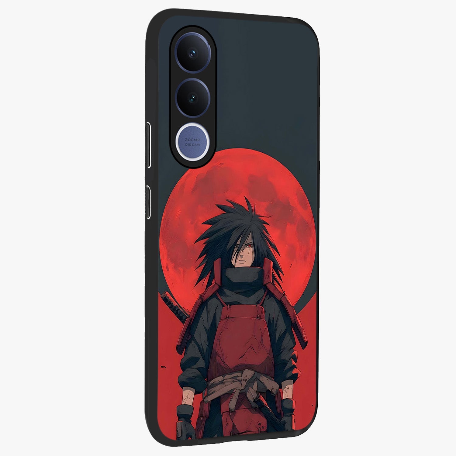 Crimson Moon Warlord Glass Case upright view showcasing powerful warlord artwork with dark celestial theme.