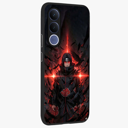 Focused Blade Discipline Glass Case upright view showcasing strong typography statement with sleek motivational theme.