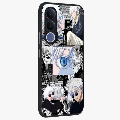 Infinity Sorcerer Chaos Glass Case upright view showcasing dramatic sorcerer artwork with chaotic mystical theme.