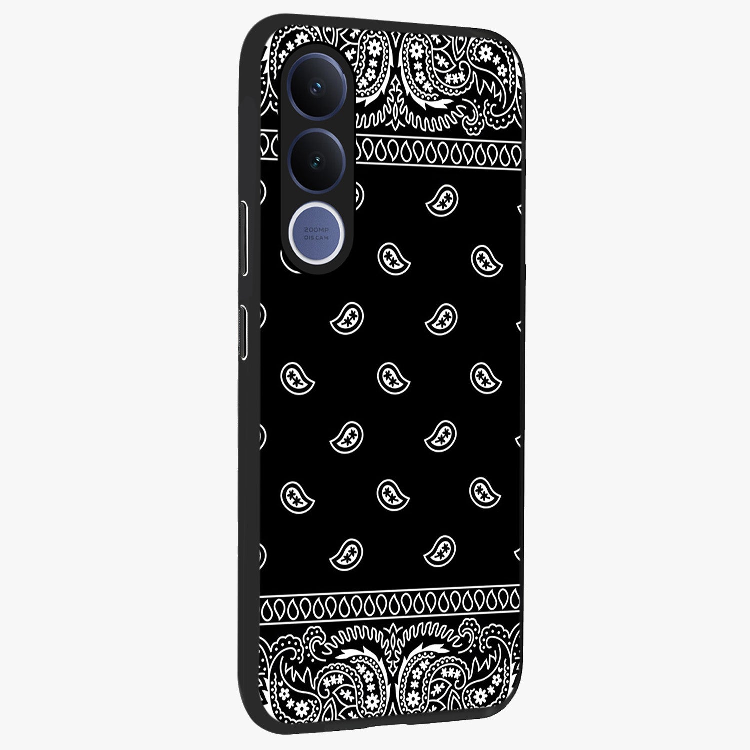 Retro Rebel Threads Glass Case upright view showcasing stylish vintage artwork with bold retro theme.