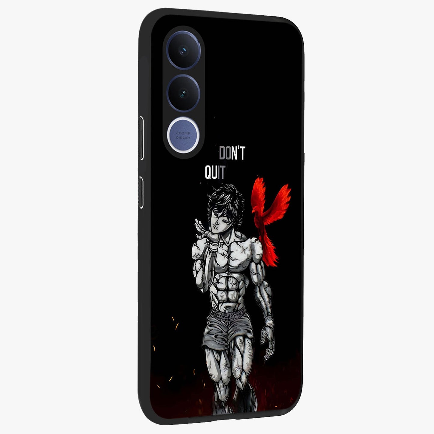 Rise Beyond Limits Glass Case upright view showcasing powerful inspirational artwork with uplifting theme.