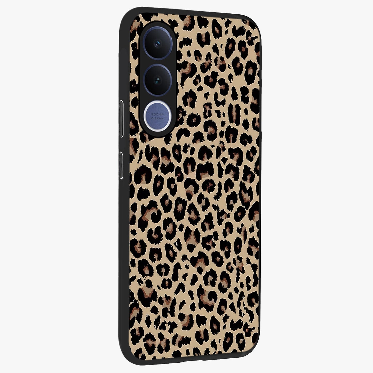 Savage Chic Pattern Glass Case upright view showcasing trendy decorative artwork with edgy fashion theme.