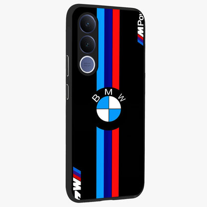 Turbo BMW Beast Glass Case upright view showcasing powerful car artwork with modern motorsport theme.