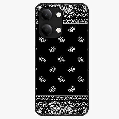 Retro Rebel Threads Glass Case showing flat back view with vintage street style artwork and glossy glass finish.