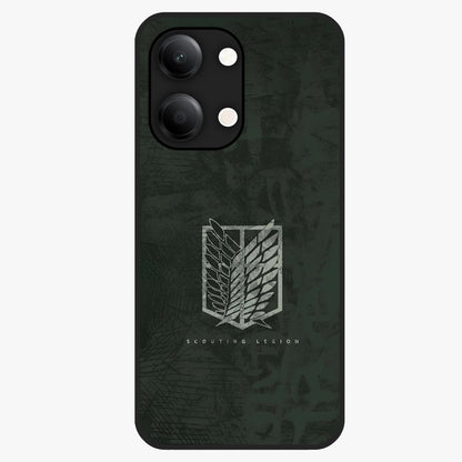 Wings Of Freedom Glass Case showing flat back view with symbolic wings artwork and glossy glass finish.