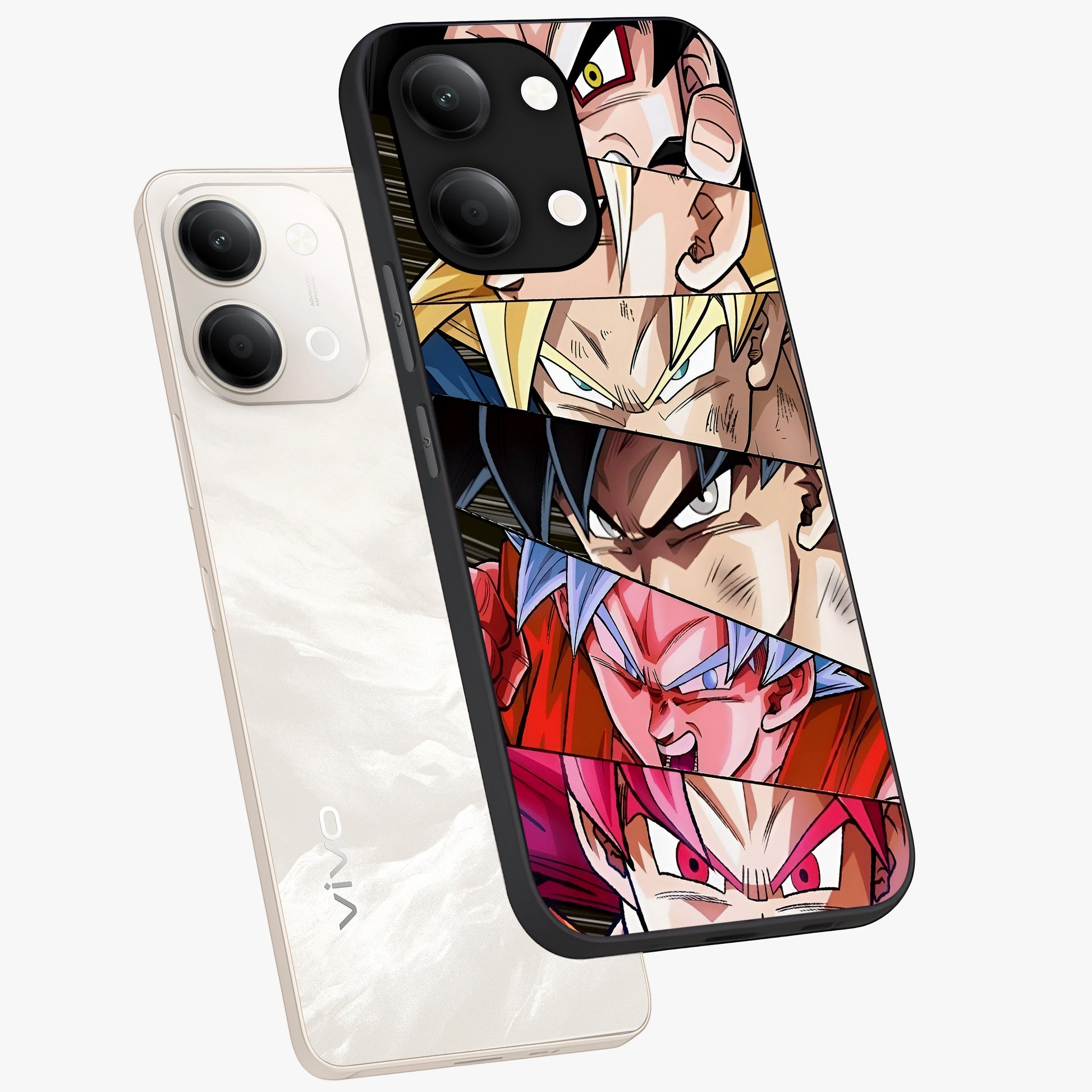 Anime Character Glass Case displayed in angled mockup highlighting colorful anime character illustration.