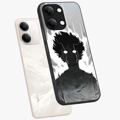 Awakened Inner Rage Glass Case displayed in angled mockup highlighting powerful graphic design and bold artistic theme.