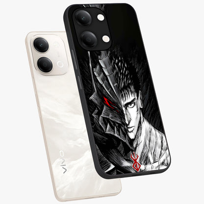 Berserker Blood Oath Glass Case displayed in angled mockup highlighting dark fantasy graphic design and powerful theme.