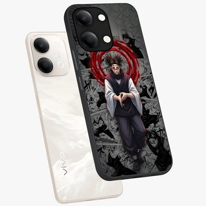 Cursed Ritual Ascension Glass Case displayed in angled mockup highlighting mystical ritual illustration with supernatural aesthetic.