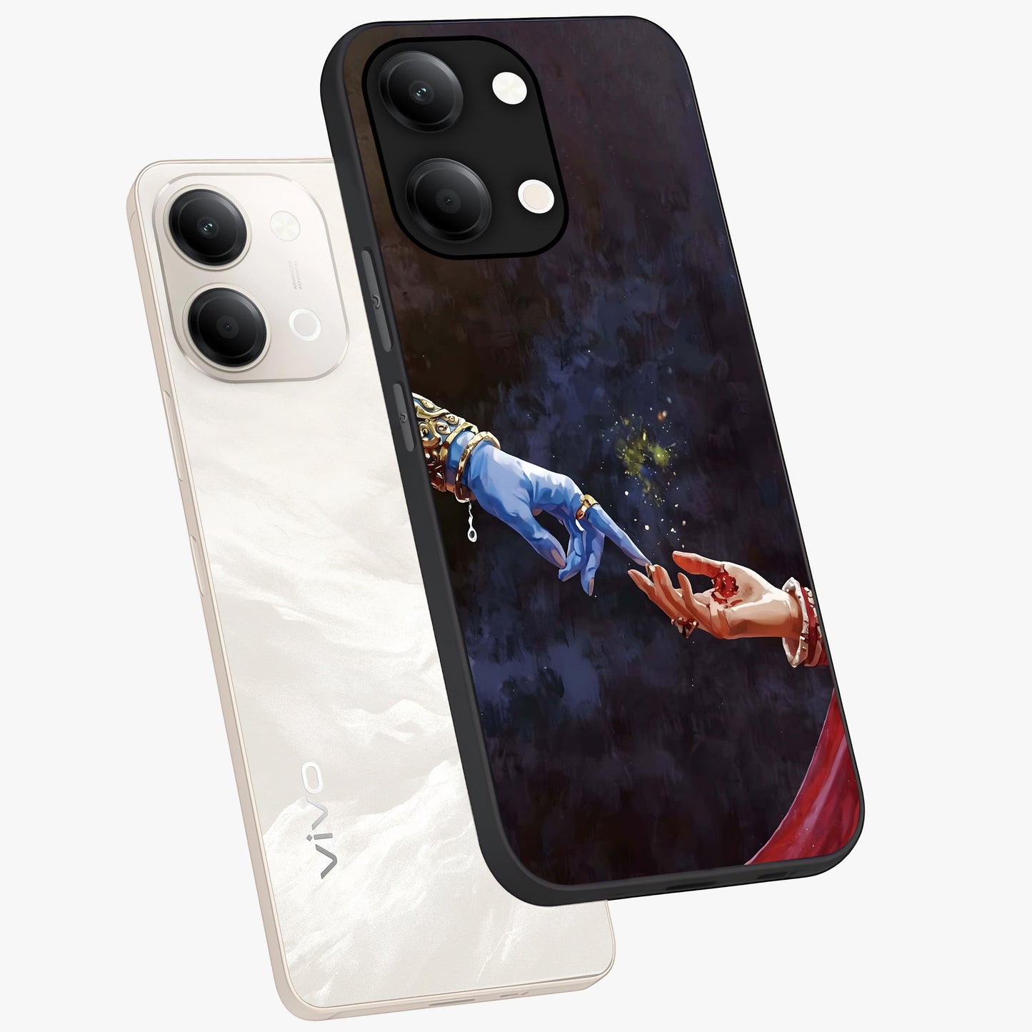 Divine Touch Eternal Glass Case displayed in angled mockup highlighting elegant divine inspired design with calm aesthetic style.