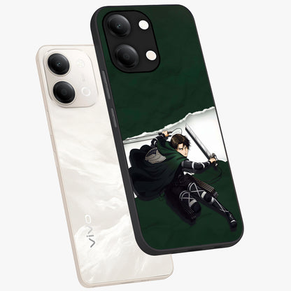 Emerald War Vanguard Glass Case displayed in angled mockup highlighting intense battle inspired design with emerald tone aesthetic.