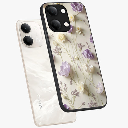 Lilac Breeze Harmony Glass Case displayed in angled mockup highlighting calm lilac breeze design with soothing aesthetic style.