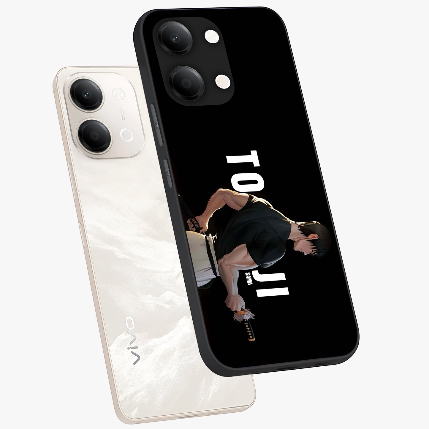 Midnight Blade Resolve Glass Case displayed in angled mockup highlighting powerful blade illustration with dramatic dark aesthetic.