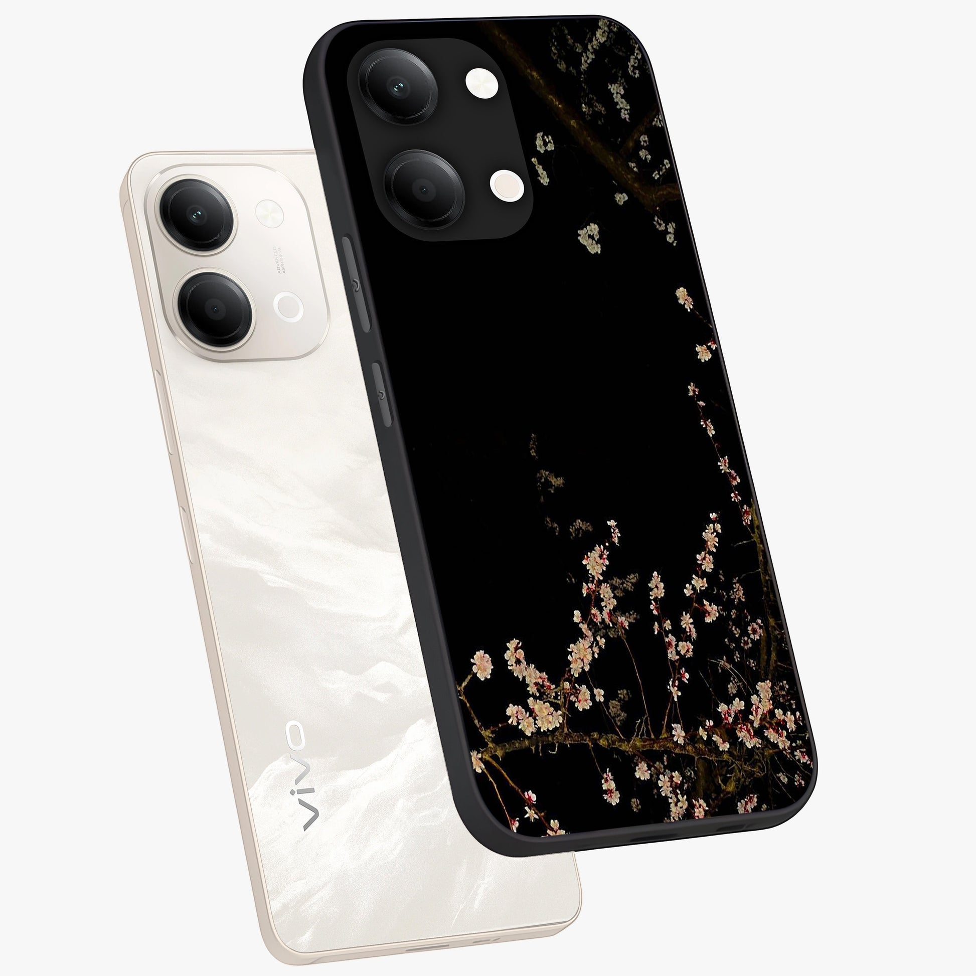 Petal Moon Light With Custom Name Glass Case displayed in angled mockup highlighting delicate petal design with custom name feature.
