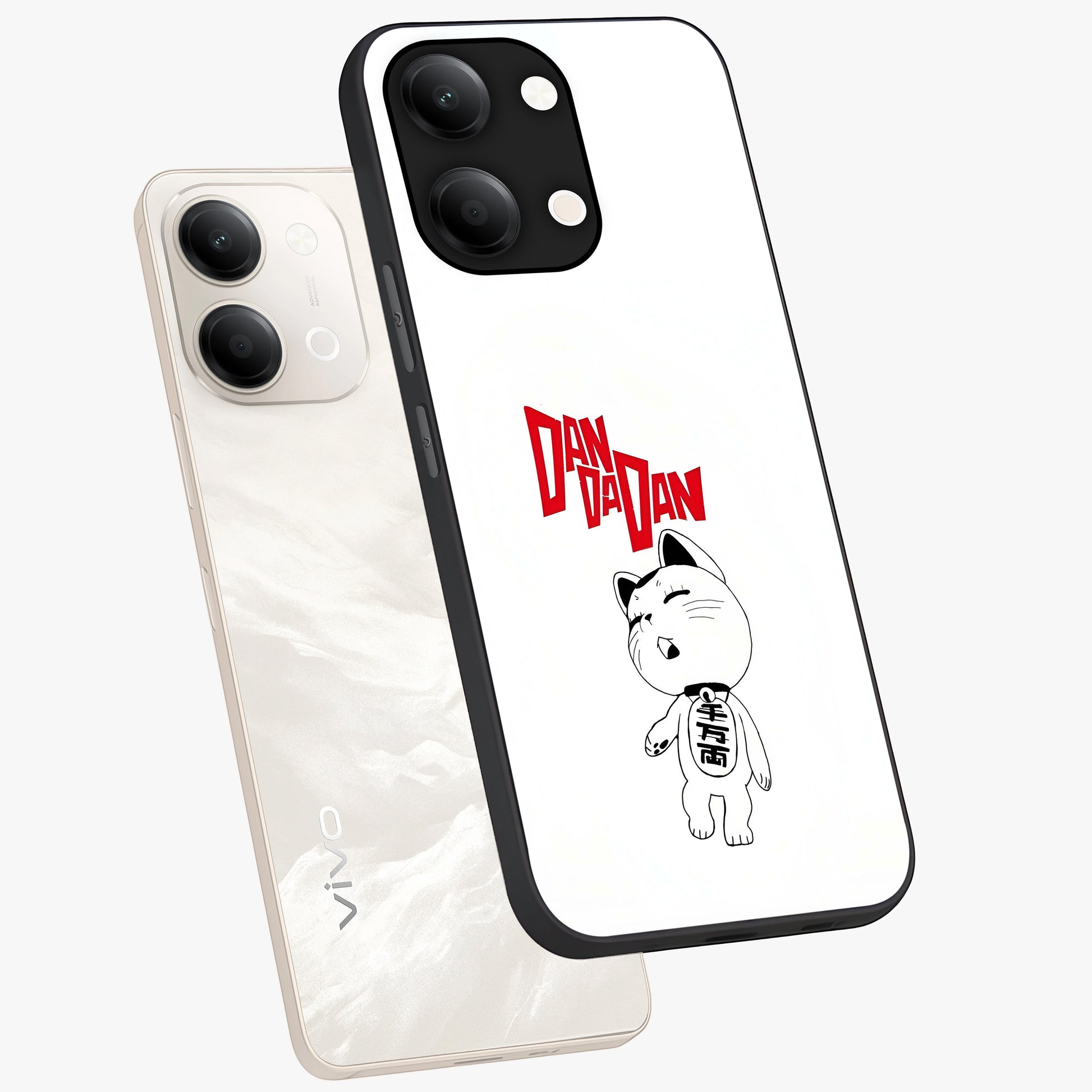 Playful Spirit Charm Glass Case displayed in angled mockup highlighting lively decorative design with playful aesthetic style.