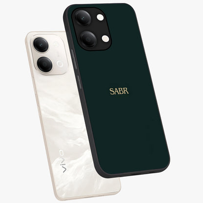 Sabr Minimal Patience Glass Case displayed in angled mockup highlighting simple inspirational design with clean aesthetic style.