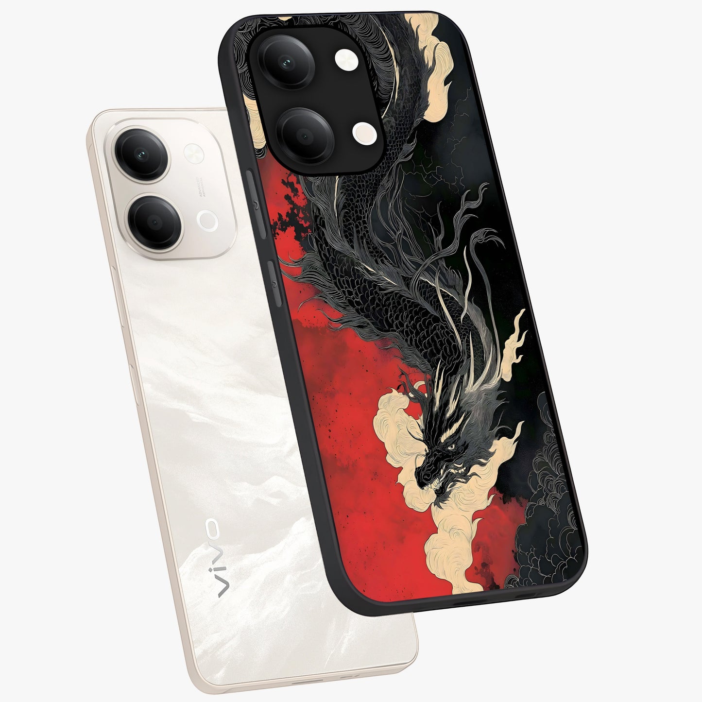 Shadow Dragon Fury Glass Case displayed in angled mockup highlighting powerful dragon illustration with dark fantasy aesthetic.
