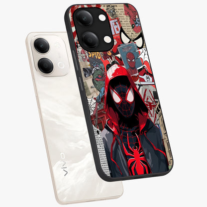Spider Collage Street Glass Case displayed in angled mockup highlighting dynamic street style collage design with comic aesthetic.
