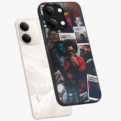 The Weeknd Glass Case displayed in angled mockup highlighting stylish pop culture inspired design with modern aesthetic.