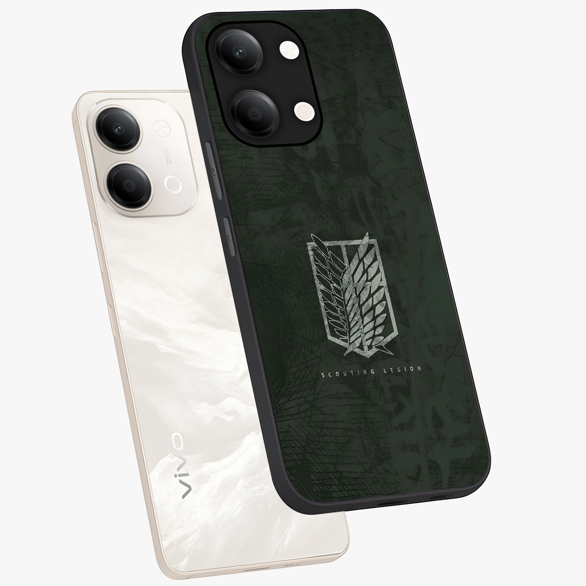 Wings Of Freedom Glass Case displayed in angled mockup highlighting graceful wing design with inspirational aesthetic.