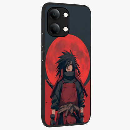 Crimson Moon Warlord Glass Case upright view showcasing powerful warlord artwork with dark celestial theme.