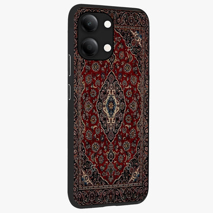 Heritage Carpet Royale Glass Case upright view showcasing detailed ornamental artwork with luxurious traditional theme.