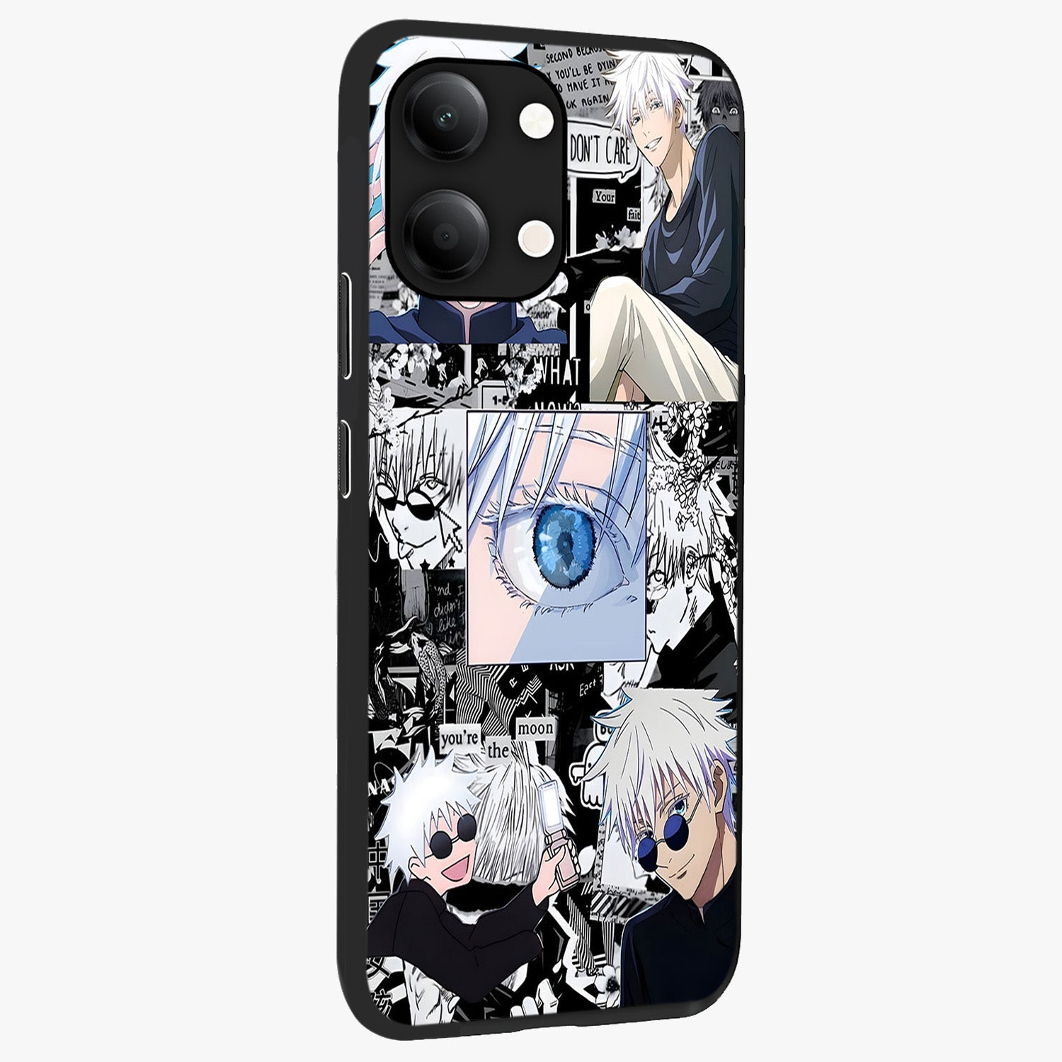 Infinity Sorcerer Chaos Glass Case upright view showcasing dramatic sorcerer artwork with chaotic mystical theme.