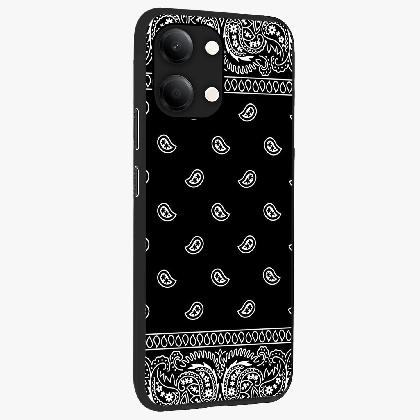 Retro Rebel Threads Glass Case upright view showcasing stylish vintage artwork with bold retro theme.