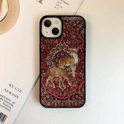 Velvet Deer Garden Glass Case