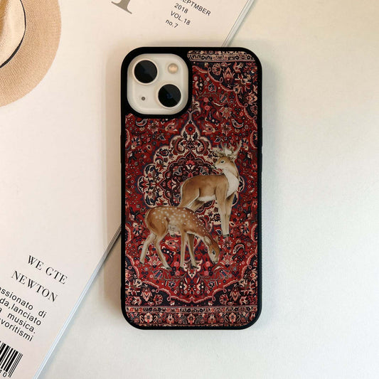 Velvet Deer Garden Glass Case