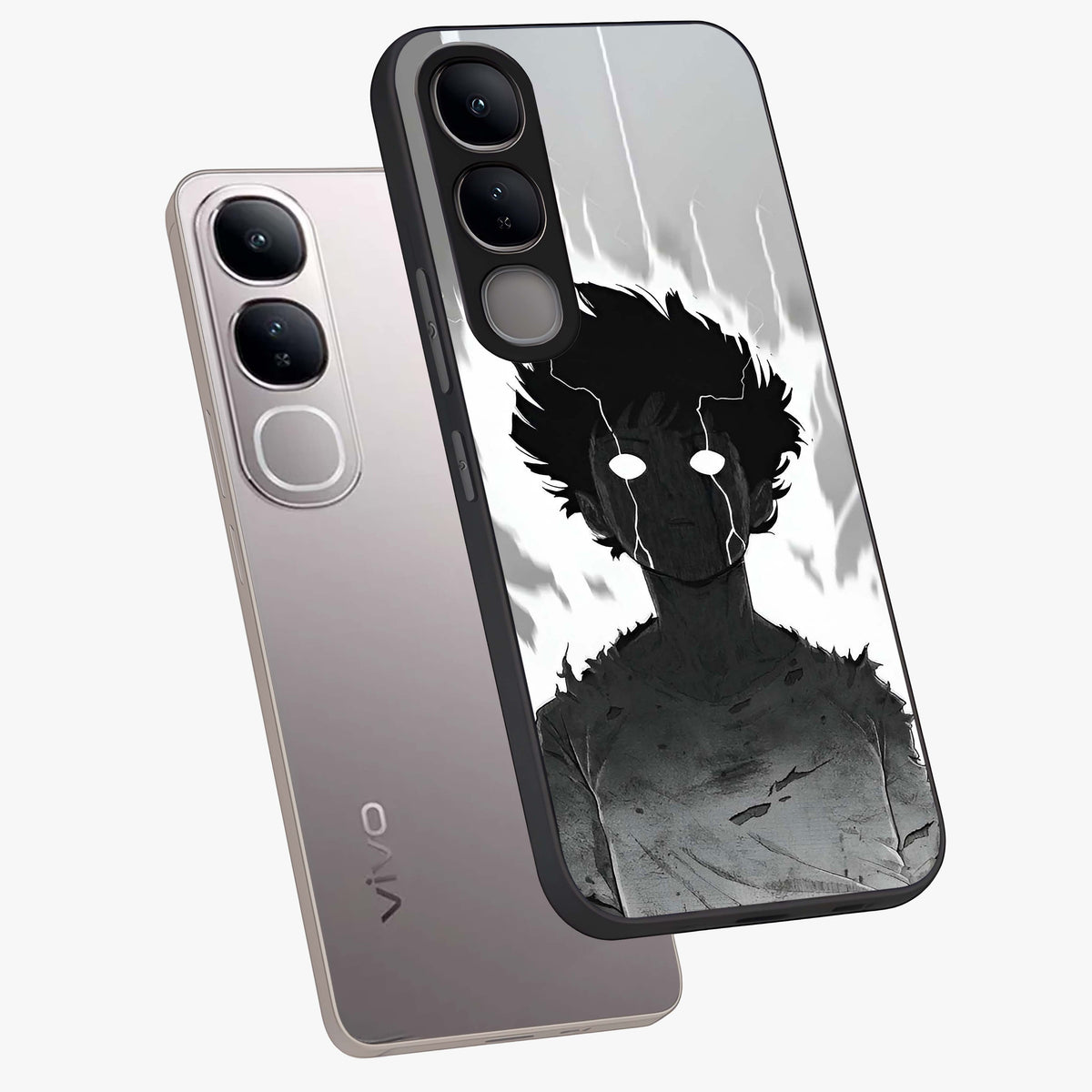 Awakened Inner Rage Glass Case displayed in angled mockup highlighting powerful graphic design and bold artistic theme.