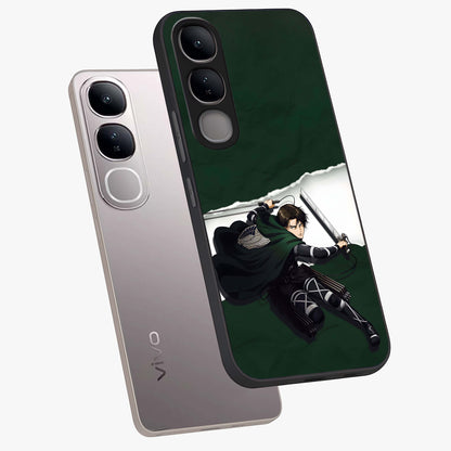 Emerald War Vanguard Glass Case displayed in angled mockup highlighting intense battle inspired design with emerald tone aesthetic.