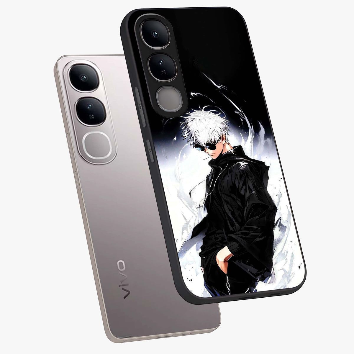 Limitless Shadow King Glass Case displayed in angled mockup highlighting dramatic dark hero design with intense aesthetic.