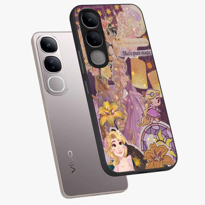 Magical Tangled Dream Glass Case displayed in angled mockup highlighting whimsical fantasy design with magical aesthetic.