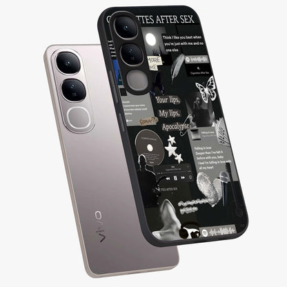 Midnight Love Echo Glass Case displayed in angled mockup highlighting elegant love inspired design with deep aesthetic style.
